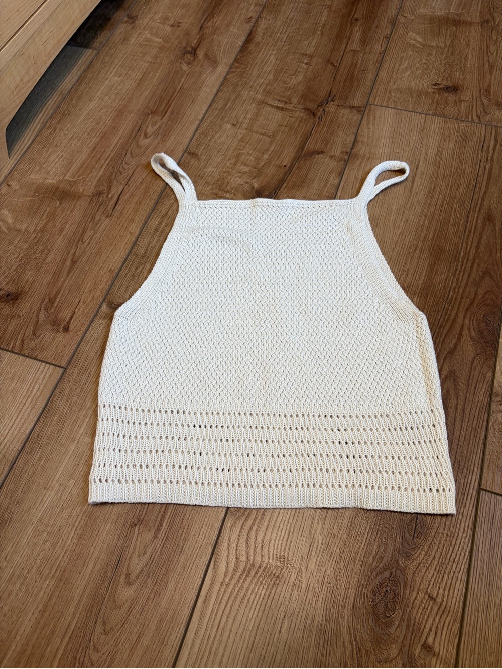 Ardene Cream Knit Halter Camisole